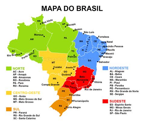 Regions of Brazil: States, Capitals and Statistics.